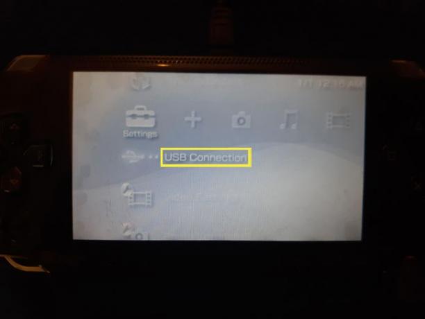 USB veza pod Postavkama na PSP-u