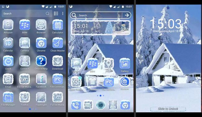 Eis-Schnee-Thema für Android