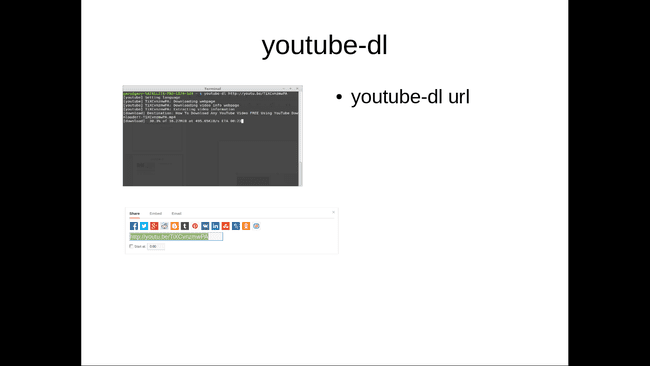 команда youtube-dl Linux