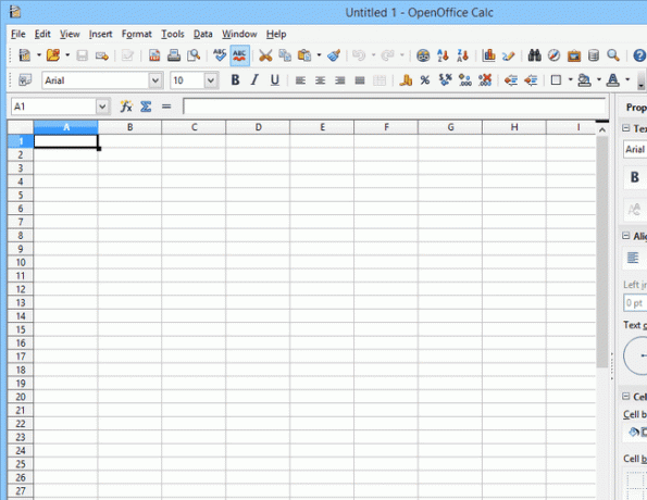 OpenOffice Calc ve Windows 8