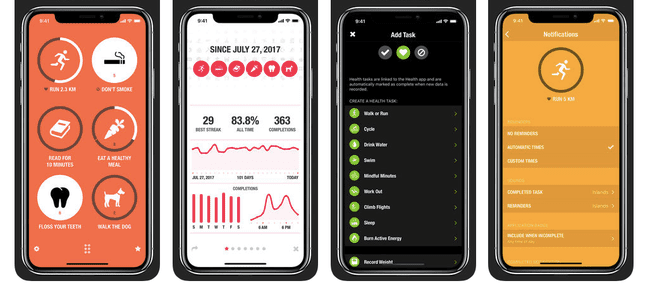 Snímek obrazovky Streaks v App Store pro iPhone