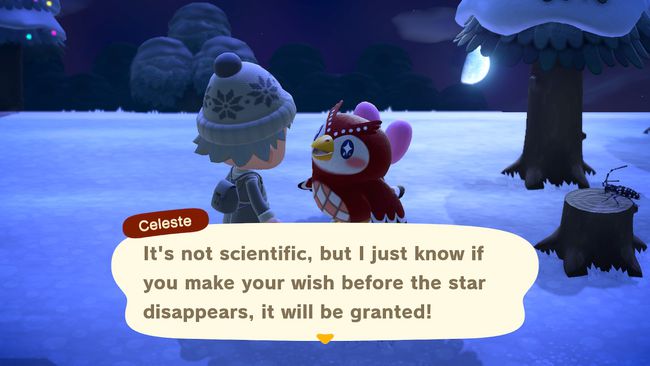 Animal Crossing: New Horizons Celeste originalna snimka zaslona