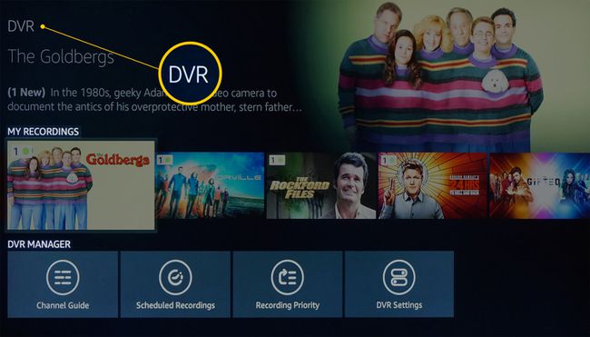 Fire TV Recast – Meine Aufnahmen, DVR-Manager-Reihen