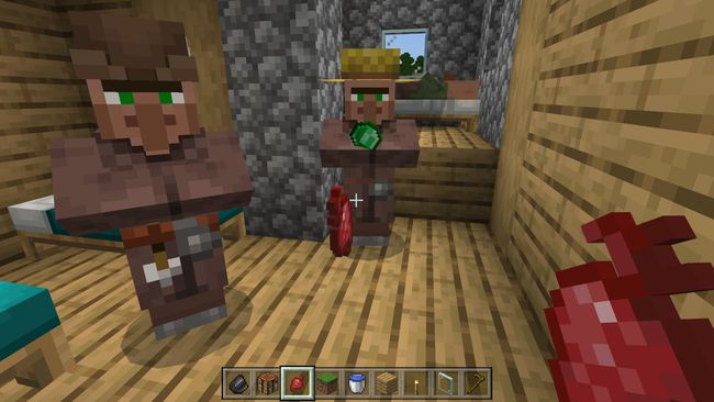 Punajuurien antaminen kyläläisille Minecraftissa