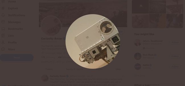 Curiosity Rover på Twitter
