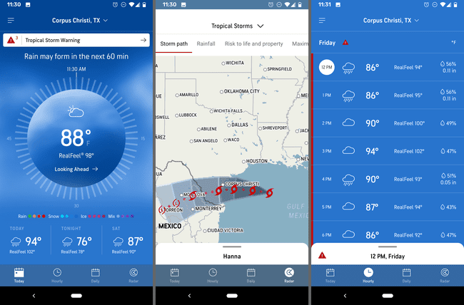 AccuWeather Android-sovellus