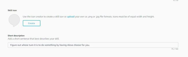 Создайте значок навыка для навыка Alexa, который вы создали.