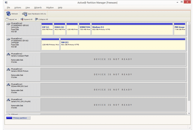 Active@ Partition Manager v6 ve Windows 8