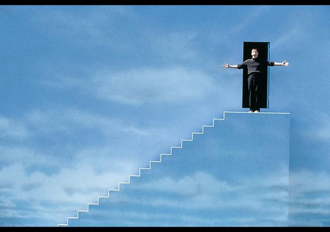 Jim Carrey i " The Truman Show".