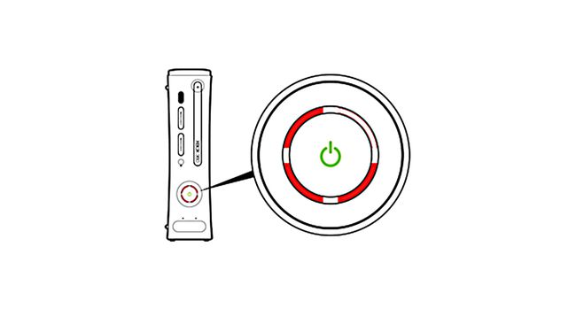 Xbox 360 s tremi rdečimi svetlečimi diodami