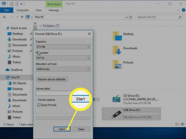 Форматирование Windows 10 с USB-накопителя