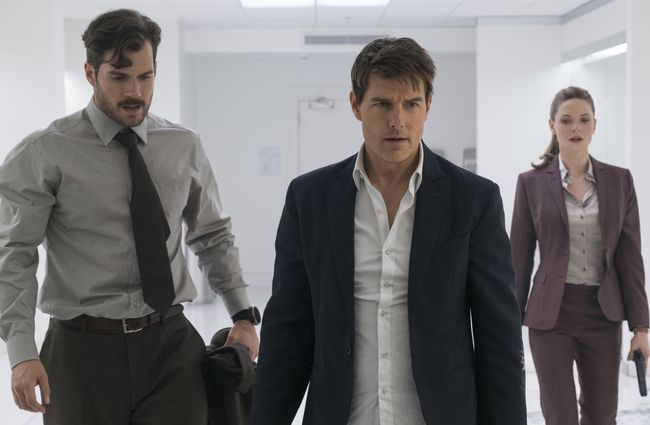 Henry Cavill, Tom Cruise และ Rebecca Ferguson ใน Mission: Impossible - Fallout