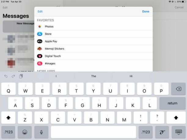 iPadの追加のテキストオプション