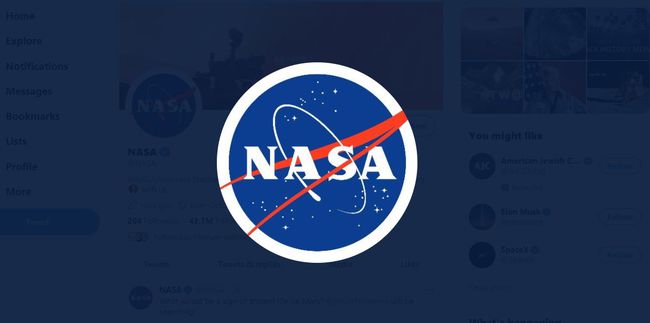 Значок НАСА в Твиттере