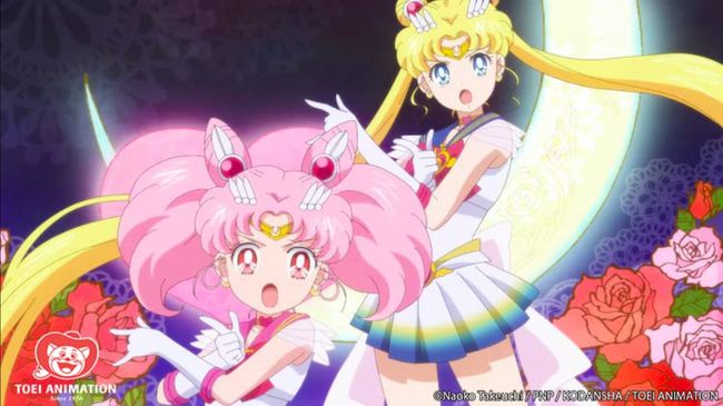 ตัวละครโพสท่าใน 'Pretty Guardian Sailor Moon Eternal The Movie'