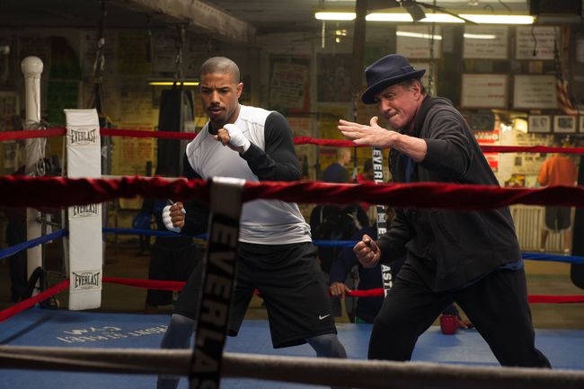 Michael B. Jordan og Sylvester Stallone i Creed (2015)