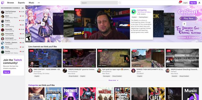 Twitch-Website.