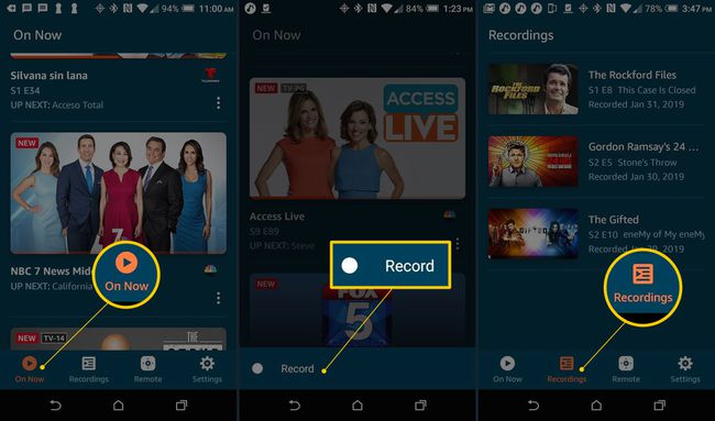 Amazon Fire TV Android-App – Fire TV Recast Live oder Record