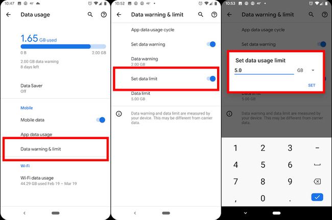 Android-limiet voor gegevensgebruik instellen
