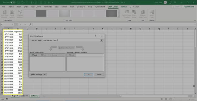 Daten in Excel auswählen