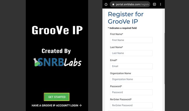 GrooVeIPアプリはじめにと登録