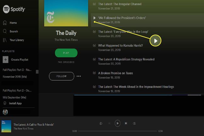 วิธีเล่นตอนพอดแคสต์เฉพาะบน Spotify Web Player