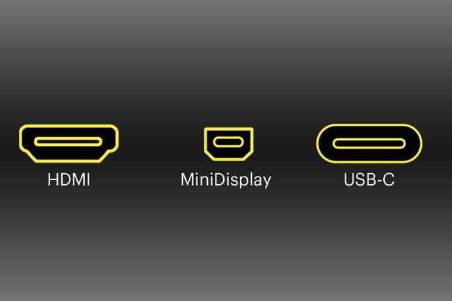 HDMI、MiniDisplay、およびUSB-Cポート