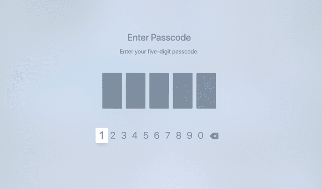 Wprowadzanie hasła Apple TV