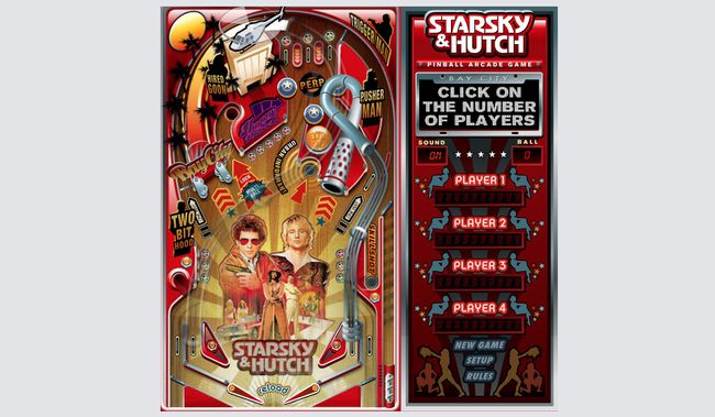 Уеб страница на Starsky & Hutch Pinball