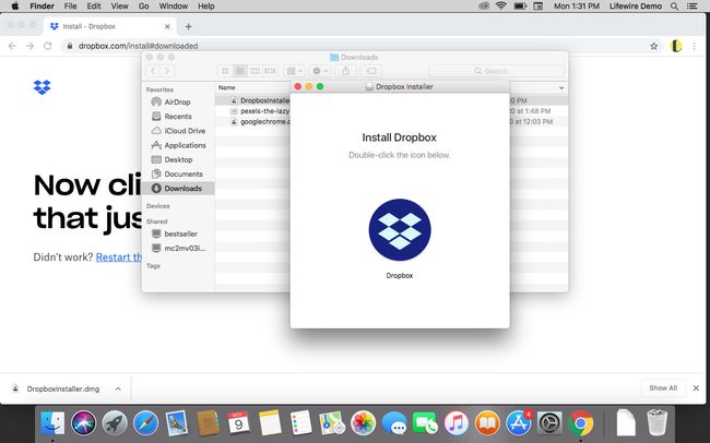Ikona za instalaciju Dropboxa.