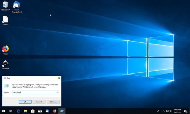 Ejecutar controles de Internet en Windows