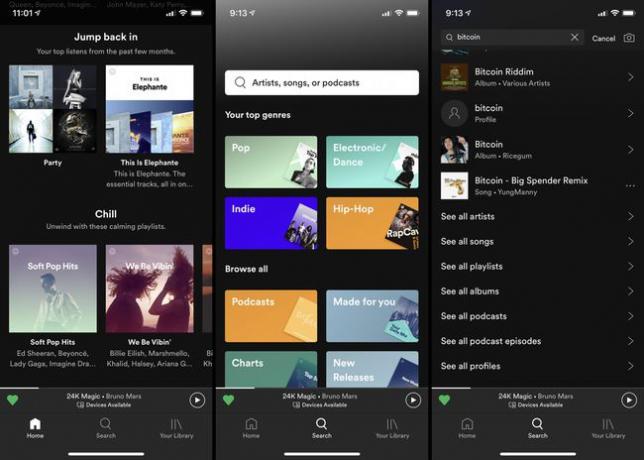 SpotifyiOSアプリでポッドキャストをフォローします。