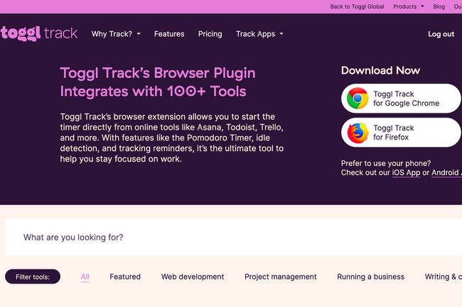 Toggle Track Browser Plugin-Seite