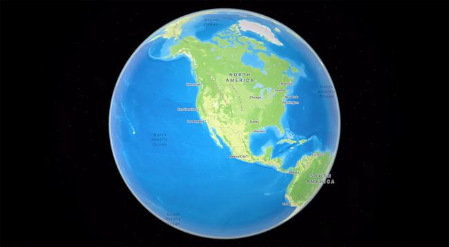 iOS 15 Apple Maps nieuwe 3D globe of the Earth-functie