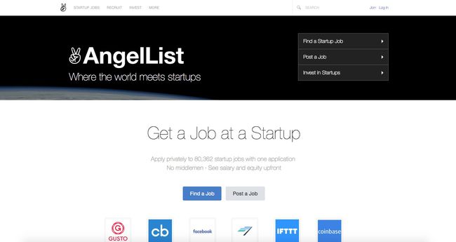AngelList.com 웹사이트