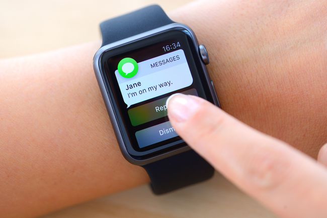 알림 개인 정보 보호를 활성화하기 전에 Apple Watch의 문자 메시지