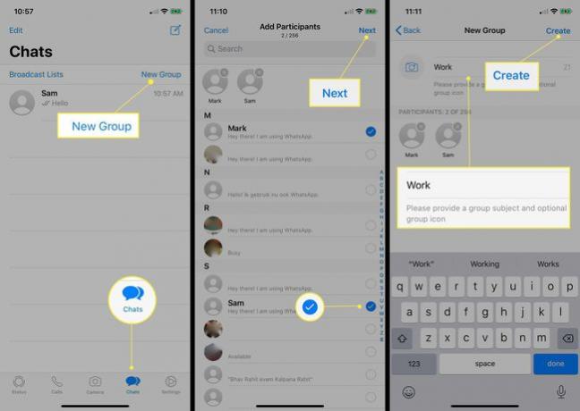 WhatsApp - Een nieuwe groep maken op iOS