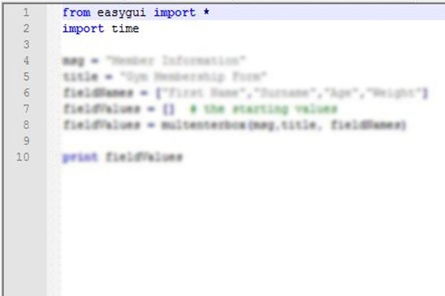 Importige EasyGUI