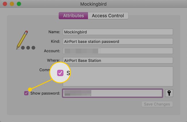 Mostrar casilla de verificación de contraseña en macOS