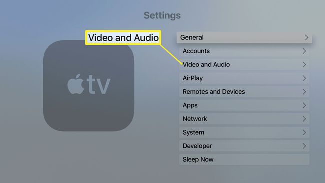 Apple TV Video ve Ses ayarları