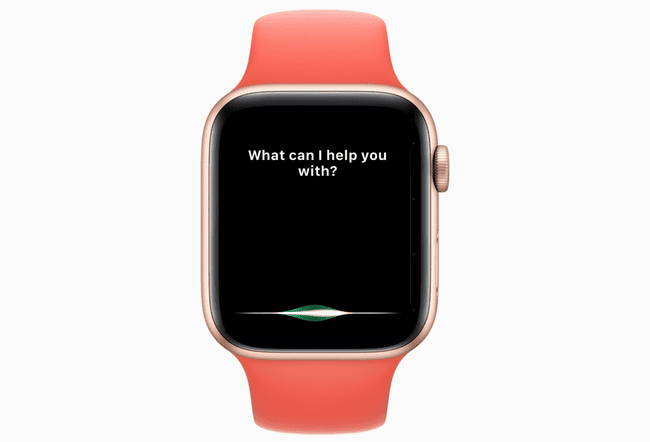 Et billede af et Apple Watch med Siri