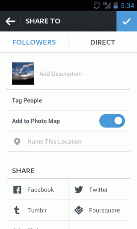 Umieść lokalizację na Instagramie