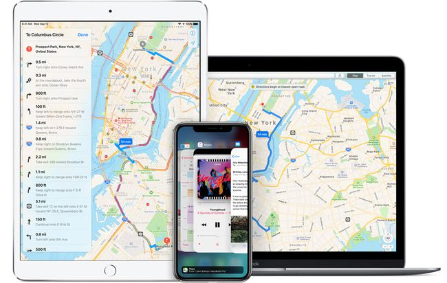 Apple Maps -navigointisovelluksen näyttökuva