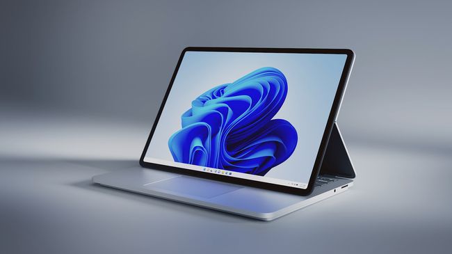 Microsoft Surface Laptop Studio в сценичен режим