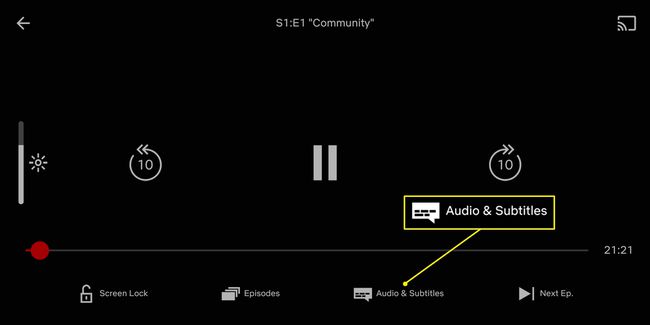 Aplicația Netflix cu audio și subtitrări evidențiate