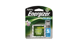 Energizer EVENH12BP4 Recharge Power Plus AAA 700 мАч аккумуляторные батареи, предварительно заряженные (упаковка из 4)