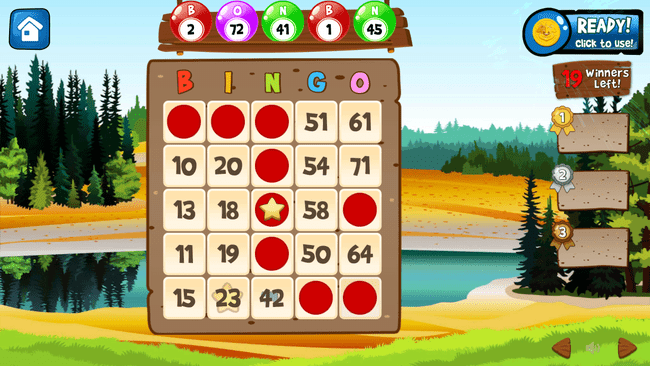 Ekraanipilt Bingo Abradoodle'i mängimisest