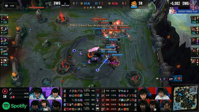 DAMWON Gamingは、League of Legends 2020 WorldsFinalsでSuningを総合的に勝利するための勝利プレイを完了します