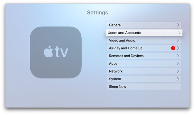Nastavitve Apple TV