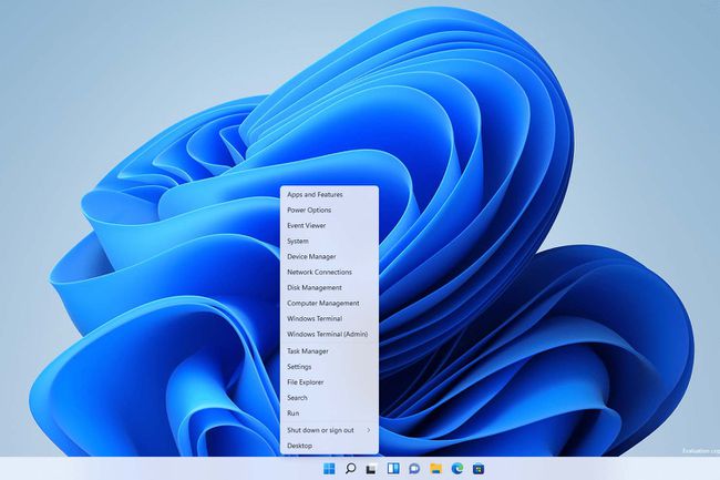 Windows 11 uzman kullanıcı menüsü